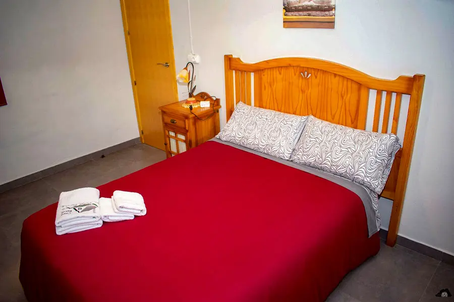 Dormitorio en casa rural Miralmonte en Moratalla